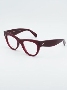 Celine CL5003IN 069 Eyeglasses Burgundy 50mm Cat Eye Frame